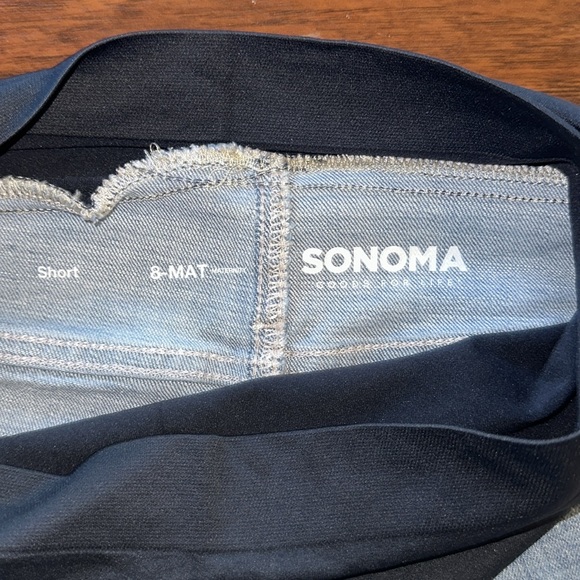 NWT Maternity Sonoma Over-the-Belly Panel Jean Shorts (8) - Picture 5 of 5